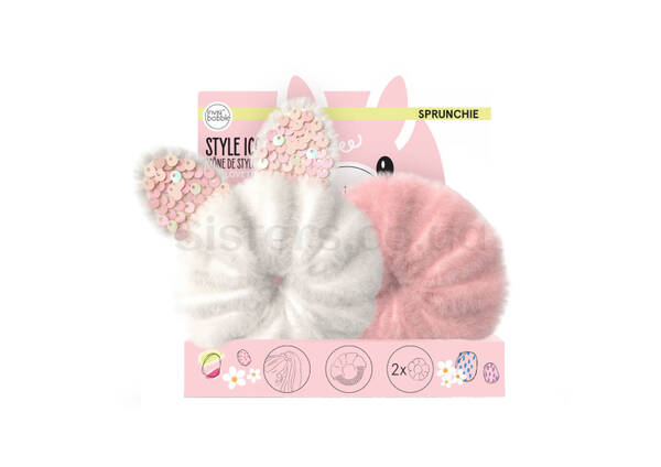 Набір резинок для дітей INVISIBOBBLE Sprunchie Easter Cotton Candy 2 шт - Фото №1
