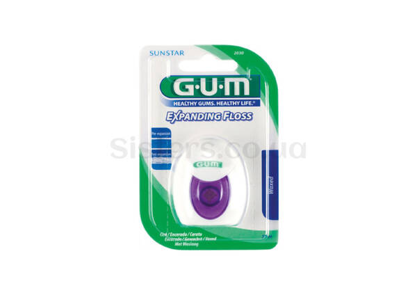 Зубна нитка з ефектом розширення GUM Expanding Floss - Фото №1