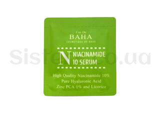 Сироватка з ніацинамідом COS DE BAHA Niacinamide 10 Serum 1,5 мл - Фото