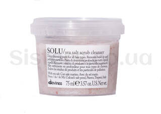 Паста-скраб з морською сіллю DAVINES Solu Sea Salt Scrub Cleancer 75 мл - Фото