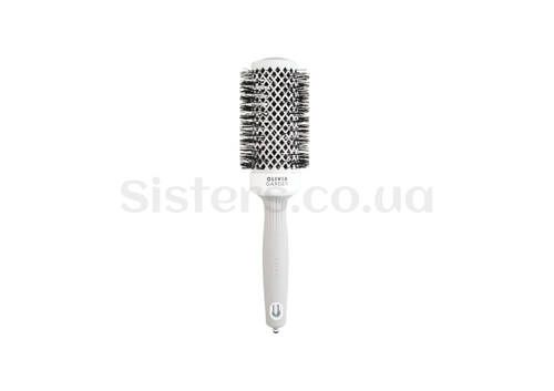 Брашинг для волосся OLIVIA GARDEN Expert Blowout Shine White&Grey 45 мм - Фото