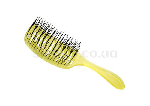 Щітка для укладання волосся OLIVIA GARDEN IDetangle Medium Pride Yellow  - Фото