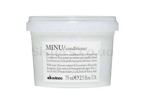 Кондиціонер для блиску та збереження кольору волосся DAVINES Minu Conditioner 75 мл - Фото