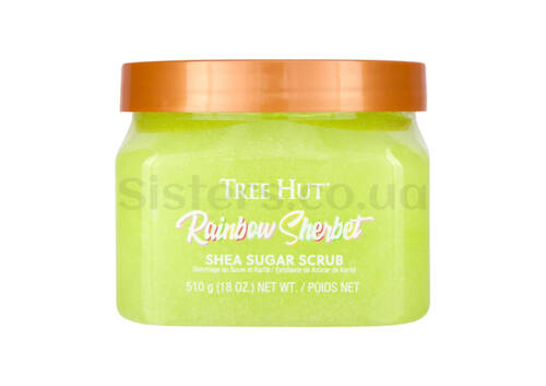 Скраб для тіла з ароматом лайма та лимона TREE HUT Rainbow Sherbet Shea Sugar Scrub 510 г - Фото