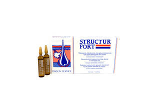 Ампульное средство для восстановления неживых, секущихся волос Dikson Structur Fort - 1*12 ml - Фото