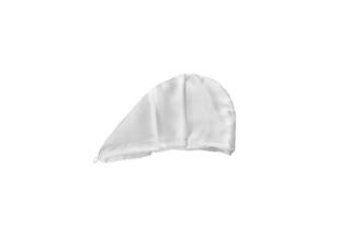 Двухстороннее полотенце-тюрбан MON MOU для деликатной сушки волос белое - Фото