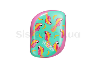 Щетка для волос с крышечкой Tangle Teezer Compact Pink Parrot - Фото