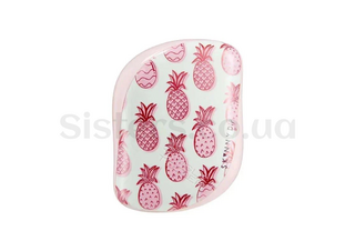 Щетка для волос с крышечкой Tangle Teezer Compact Pink Pineapple - Фото