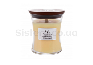 Ароматическая свеча с цветочным ароматом Woodwick Lemongrass and Lily 275 g - Фото