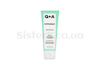 Очищувальний засіб для обличчя з м'ятою Q+A Peppermint Daily Cleanser 125 мл - Фото