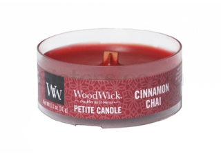 Ароматична свічка з ароматом ванілі і кориці WOODWICK Cinnamon Chai 31 г - Фото