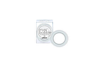Резинка-браслет для волосся Invisibobble Slim Crystal Clear 3 штуки - Фото
