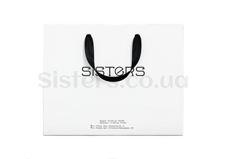 Бумажный пакет SISTERS White мини - Фото