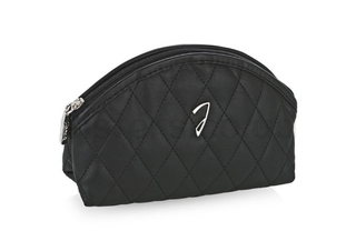 Косметичка JANEKE Quilted Pouch Black  - Фото