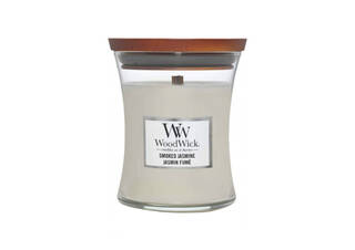  Ароматична свічка з ароматом жасмину та кедру  WOODWICK Smoked Jasmine 85 г - Фото