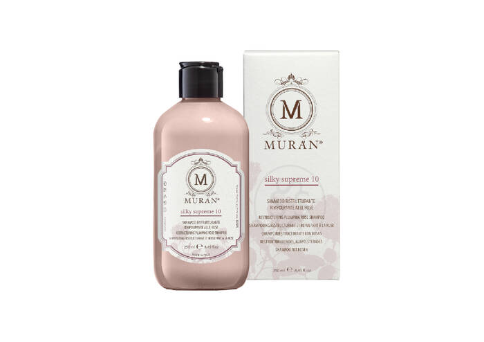 Шампунь для реконструкції та надання об’єму волоссю MURAN Silky Supreme 10 Restructuring Plumping Rose Shampoo 250 мл