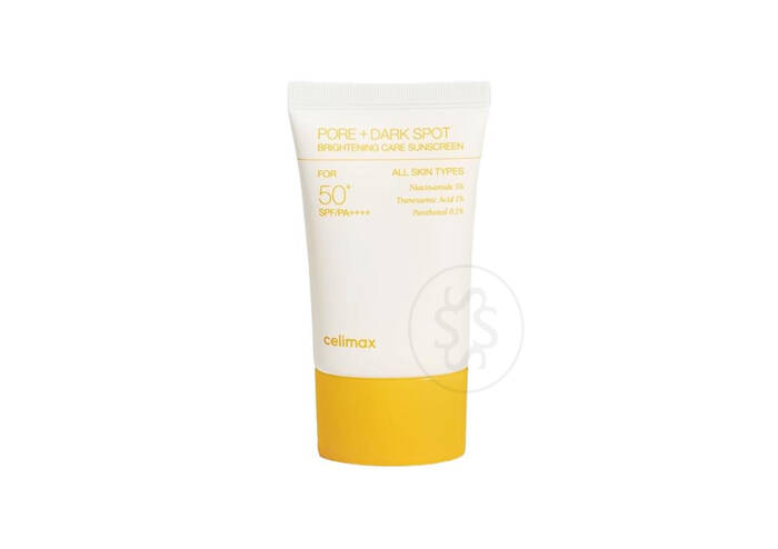 Освітлювальний сонцезахисний крем CELIMAX Pore+Dark Spot Brightening Care Sunscreen 50 мл