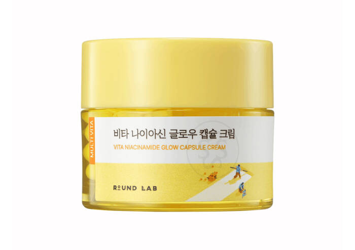Освітлювальний крем з капсулами ROUND LAB Vita Niacinamide Glow Capsule Cream 50 мл