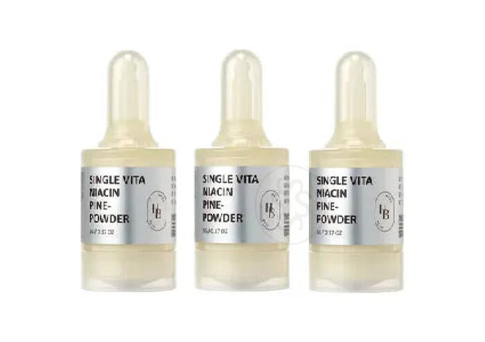 Освітлювальна пудра-бустер HEVEBLUE Single Vita Niacin Pine-Powder 5 г* 3 шт