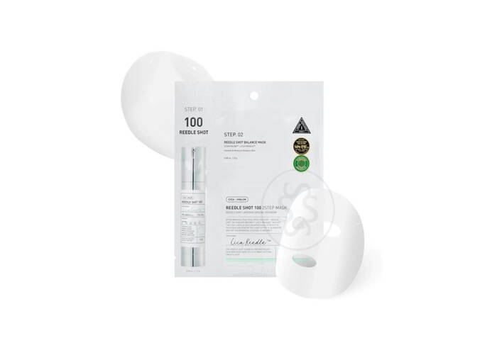 Зміцнювальна тканинна маска VT COSMETICS Mild Reedle Shot 100 2Step Mask 1,5+25 г