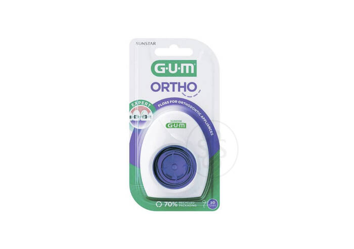 Зубна нитка GUM Ortho Floss 50 відрізків
