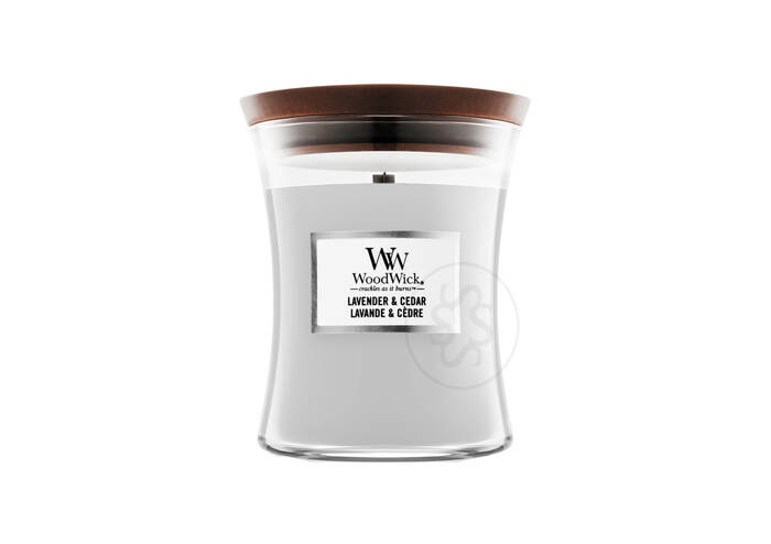 Ароматична свічка з ароматом лаванди і кипариса WOODWICK Lavender & Cedar 275 г