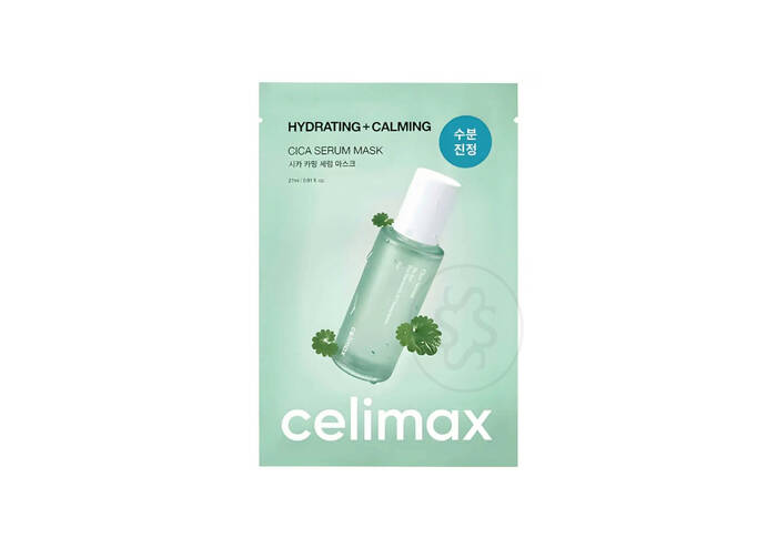 Заспокійлива тканинна маска для обличчя CELIMAX The Real Cica Calming Serum Mask 1 шт