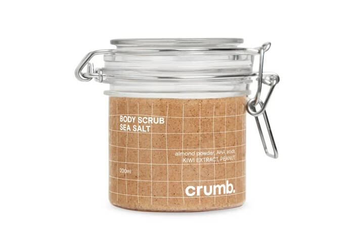 Сольовий скраб для тіла з AHA-кислотами CRUMB White Strawberries 200 мл
