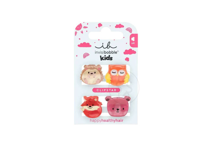 Набір заколок для волосся INVISIBOBBLE Clipstar Kids Clever Classmates 4 шт