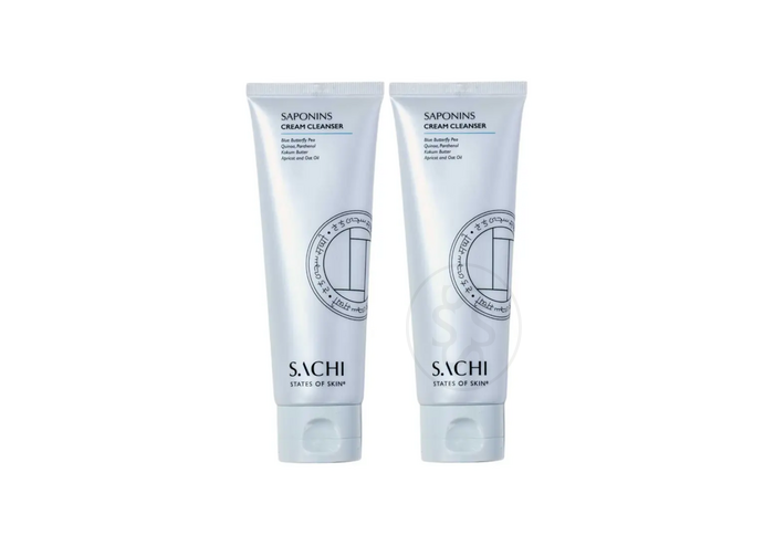 Набір засобів для очищення шкіри обличчя SACHI SKIN Saponins Cream Cleanser 2 шт