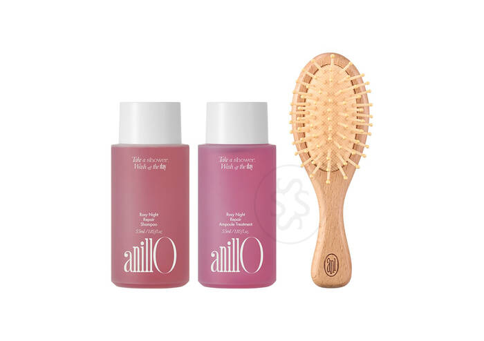 ANILLO Rosy Night Hair and Brush Set