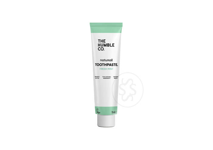 Зубна паста зі смаком м'яти з фтором THE HUMBLE CO Toothpaste Fresh Mint NEW 75 мл