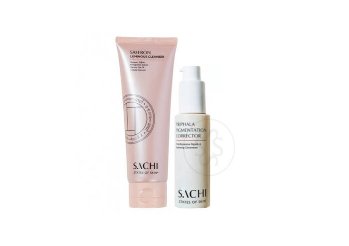 Акційний набір  SACHI SKIN Triphala Pigmentation Corrector та Saffron Luminous Cleanser