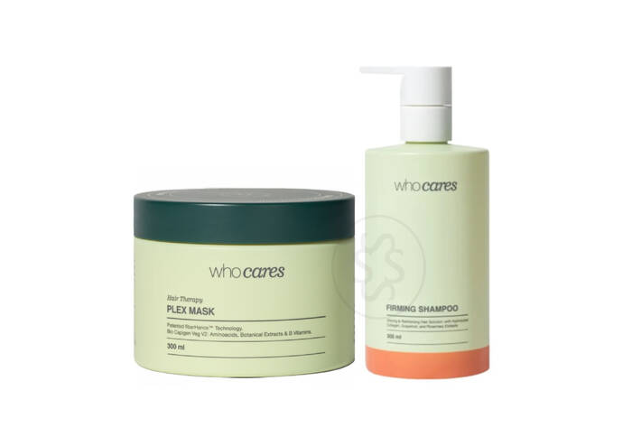 Акційний набір WHOCARES Plex Mask та Firming Shampoo