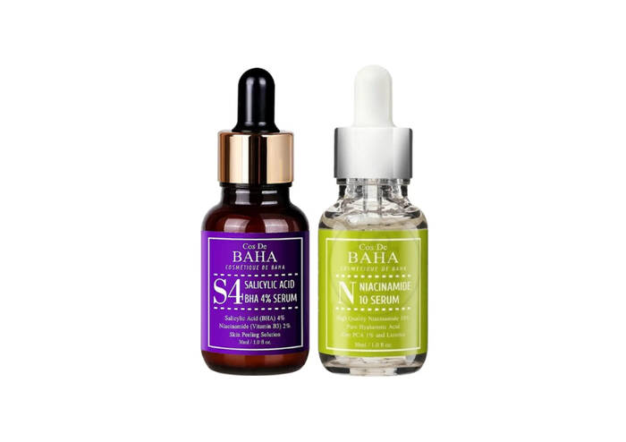 Акційний набір COS DE BAHA Salicylic Acid 4% Serum + Niacinamide 10 Serum