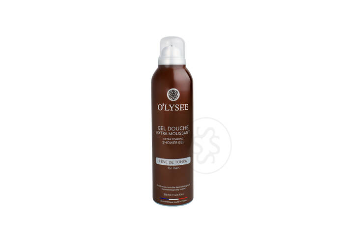 Гель-піна для душу для чоловіків з пряним ароматом O’LYSEE Feve De Tonka Extra Foaming Shower Gel 200 мл