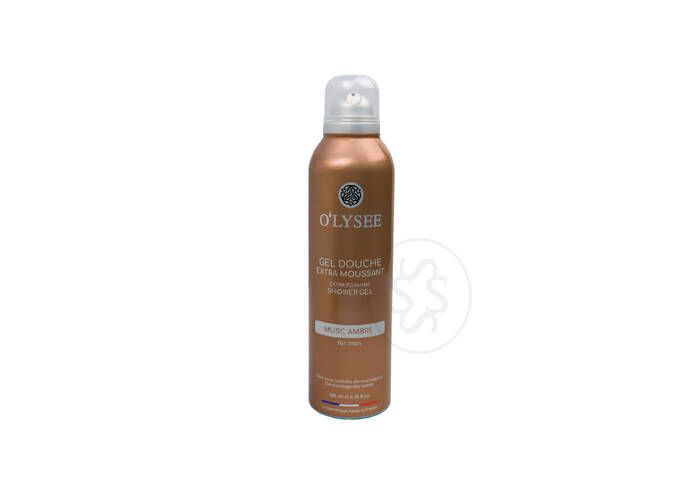Гель-піна для душу для чоловіків з мускусним ароматом O’LYSEE Musc Ambre Extra Foaming Shower Gel 200 мл