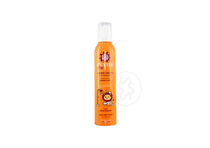 Дитяча крем-пінка для купання 3 в 1 з ароматом персика та абрикоса O’LYSEE Whipped Shower Foam Peach & Apricot 250 мл