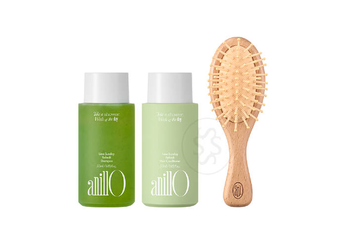 Набір для волосся ANILLO Lime Sunday Hair and Brush Set