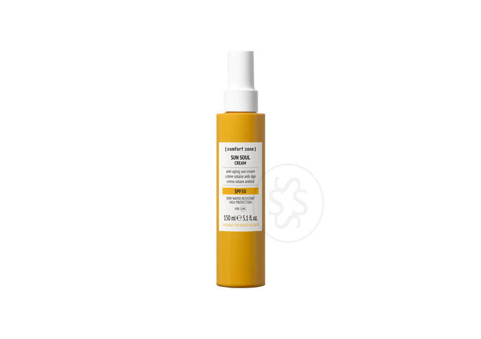Антивіковий водостійкий сонцезахисний крем COMFORT ZONE Sun Soul Cream SPF 50 150 мл