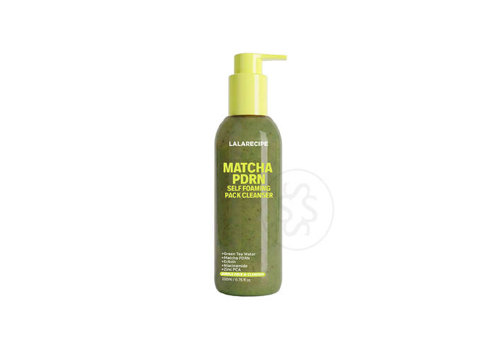 Пінка для вмивання LALARECIPE Matcha PDRN Self-Foaming Pack Cleanser 200 мл