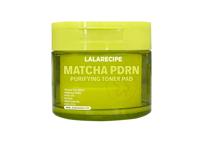 Тонер-пади для обличчя LALARECIPE Matcha PDRN Purifying Toner Pad 70 шт