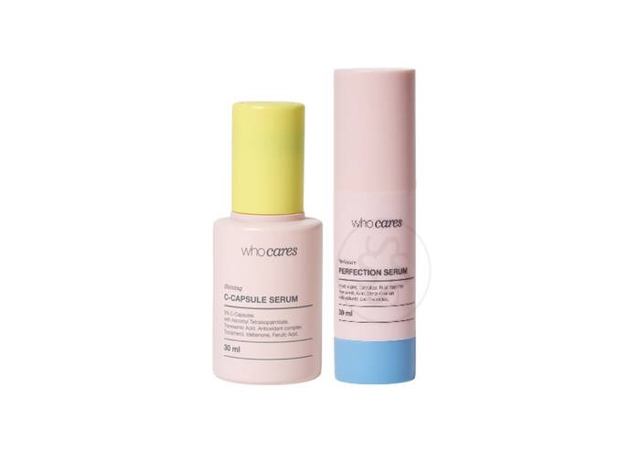 Акційний набір WHOCARES Shining C-Capsule Serum + Moisture Perfection Serum