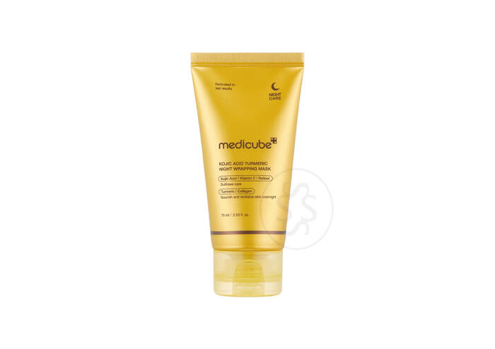 Нічна маска з койєвою кислотою та куркумою MEDICUBE Kojic Acid Turmeric Night Wrapping Mask 75 мл