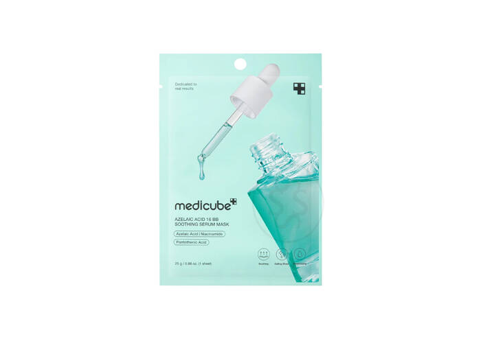 Заспокійлива тканинна маска-сироватка з азелаїновою кислотою MEDICUBE Azelaic Acid 16 BB Calming Serum Mask 1 шт