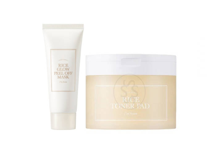 Акційний набір  I’M FROM Rice Glow Peel Off Mask + Rice Toner Pad