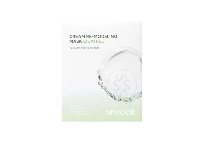 Заспокійлива альгінатна маска з центелою та чайним деревом AROCELL Cream Remodeling Mask Cicatree 5 шт
