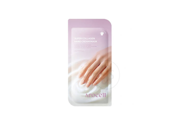 Зволожувальна маска-рукавички для рук з колагеном AROCELL Collagen Hand Cream Mask 14 мл