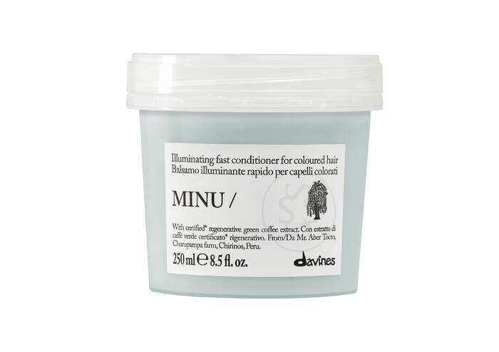 Кондиціонер швидкої дії для збереження кольору фарбованого волосся DAVINES Minu Conditioner NEW 250 мл