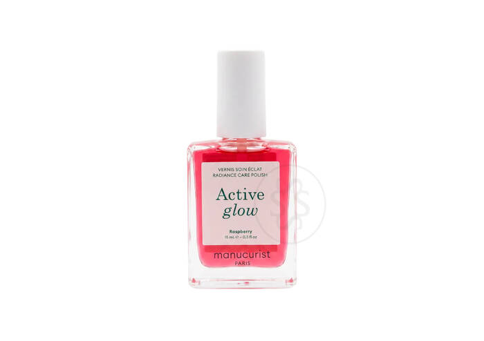 Лак для нігтів з персиково-рожевим глянцевим ефектом  MANUCURIST Active Glow Raspberry 15 мл